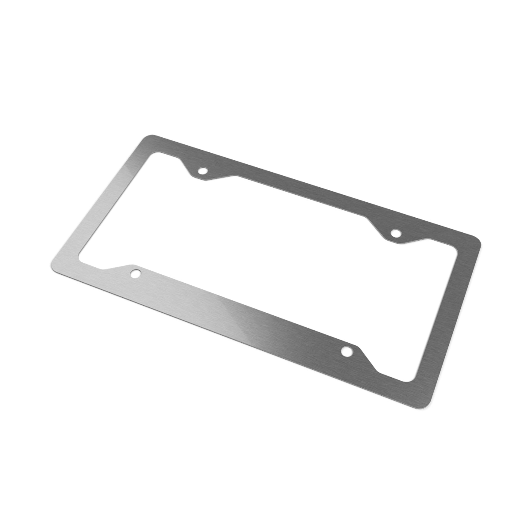 Sleek Stainless Steel Car Tag Frame