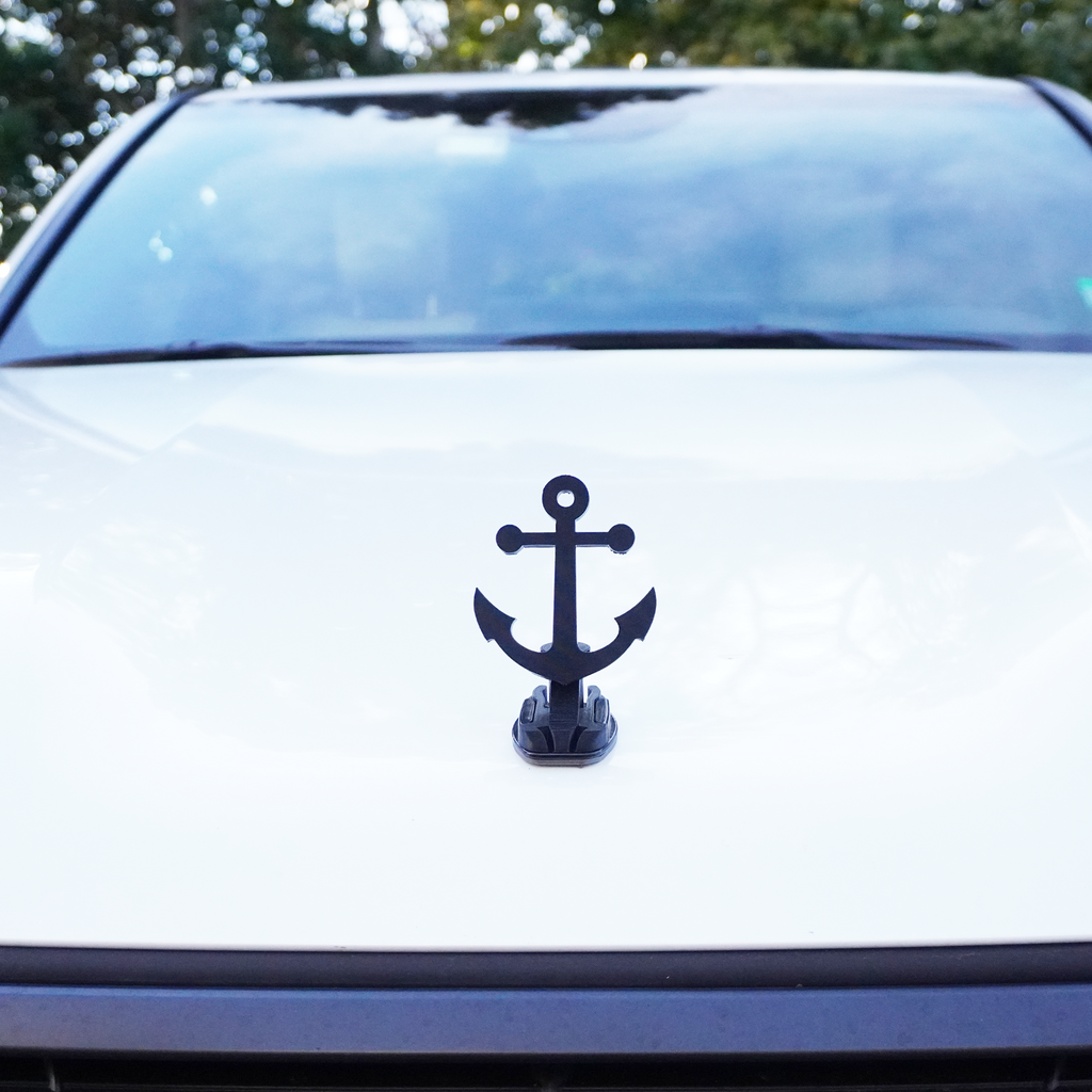Black Anchor Ornament