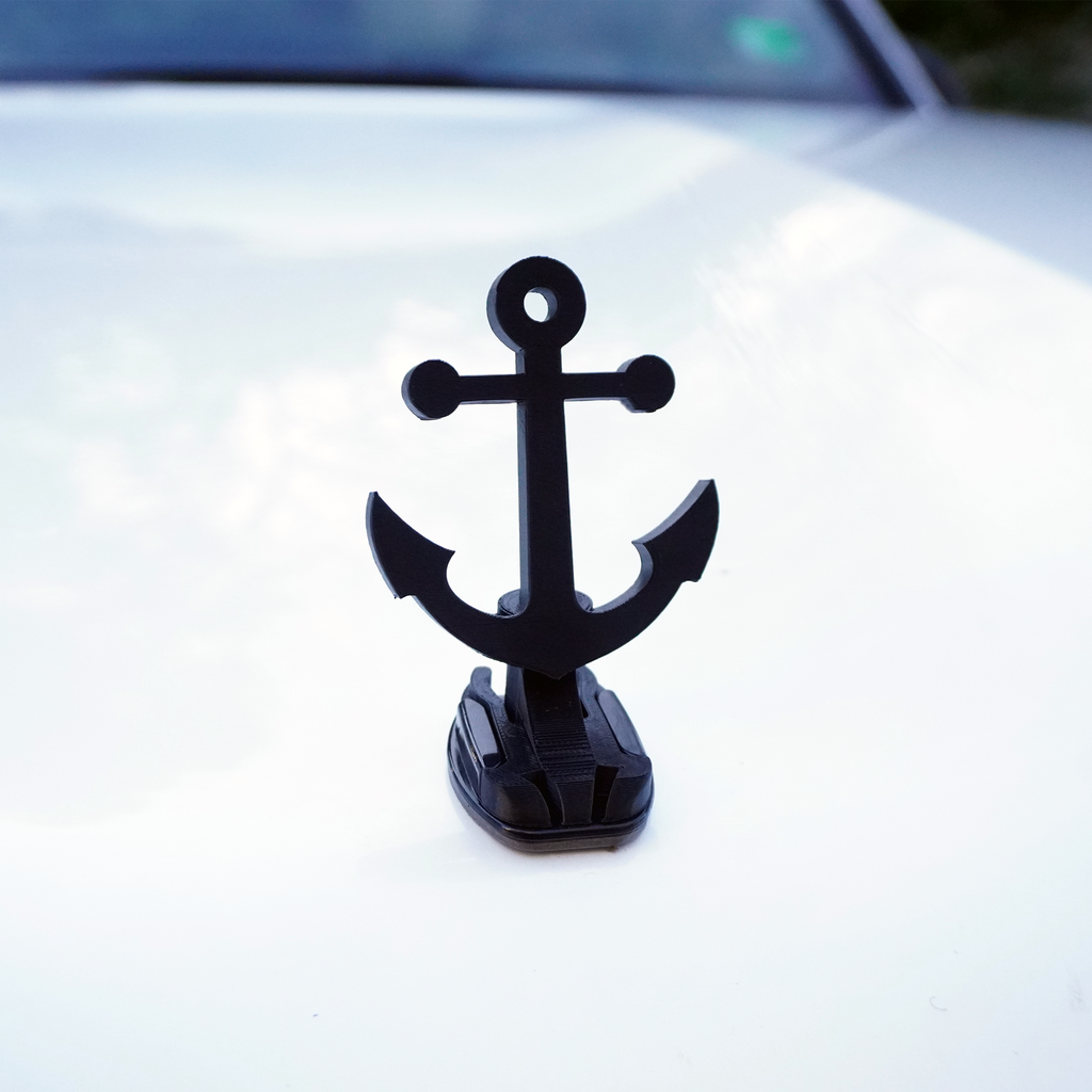 Black Anchor Ornament