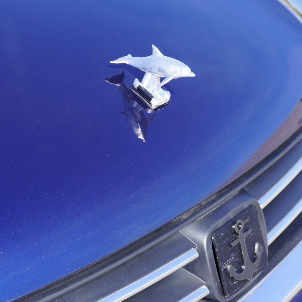 Chrome Dolphin Ornament