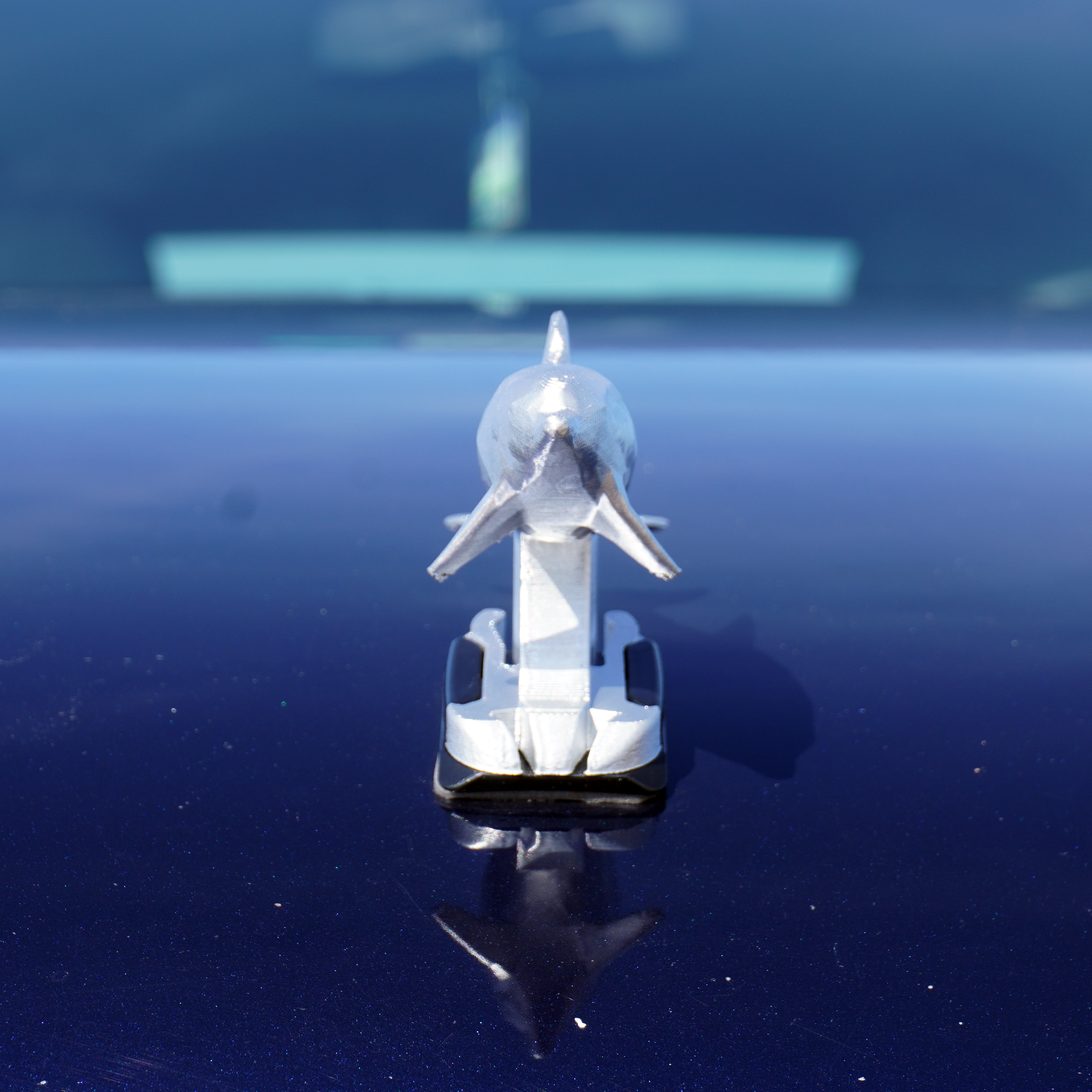 Chrome Dolphin Ornament