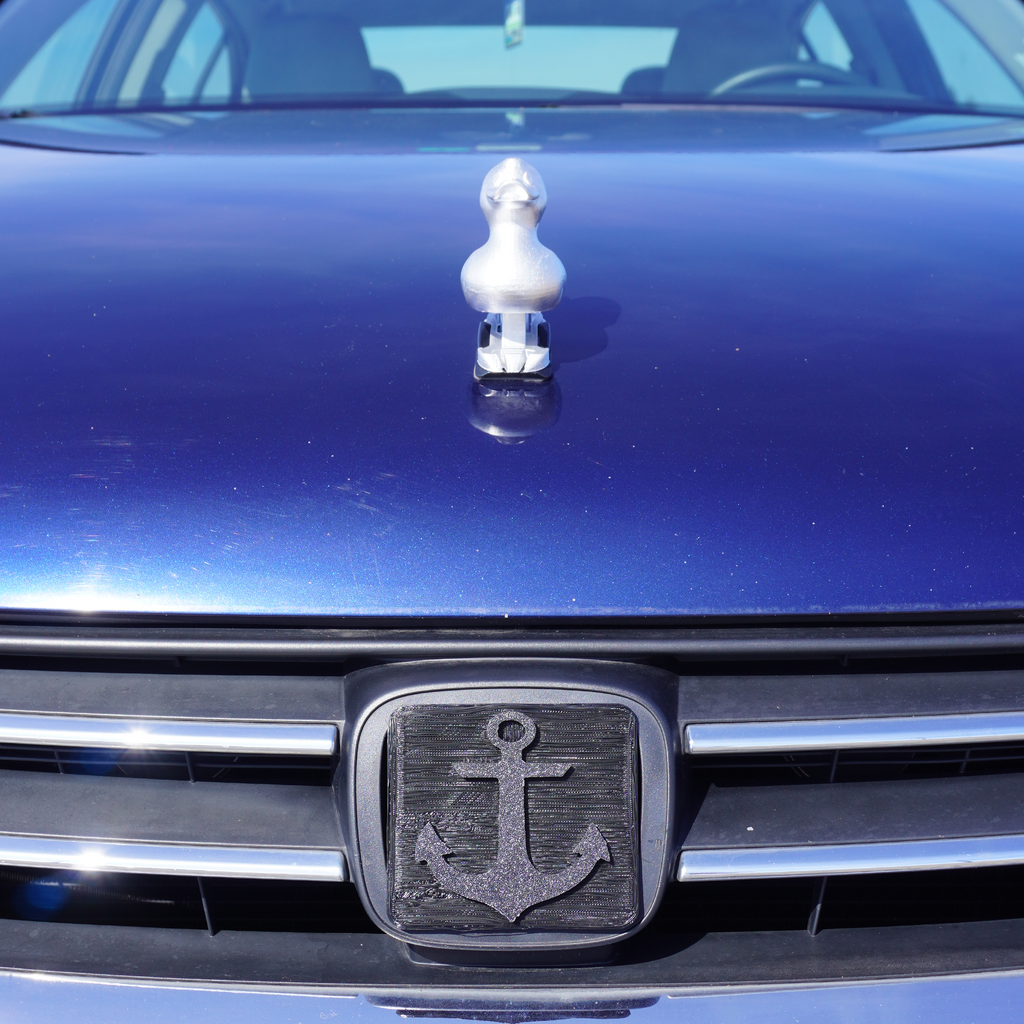 Chrome Duck Ornament