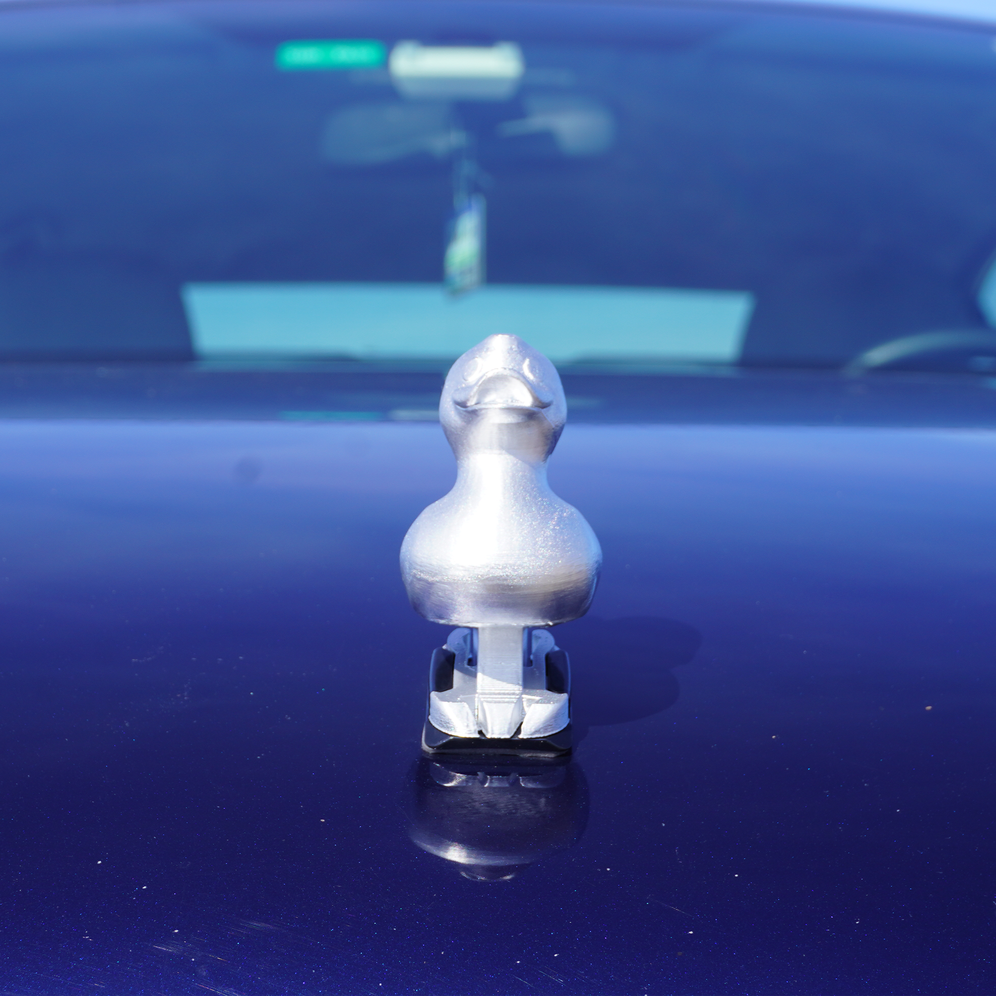 Chrome Duck Ornament