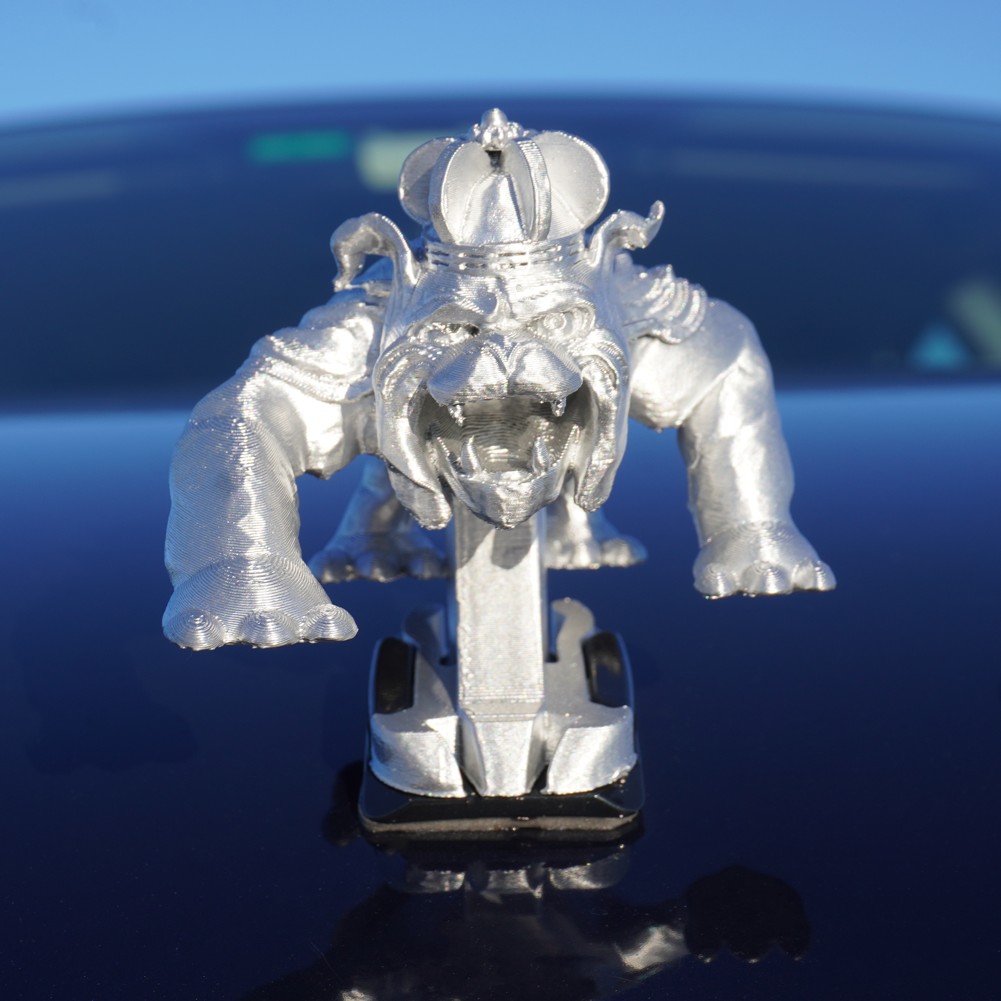 Chrome Duke Dog Ornament