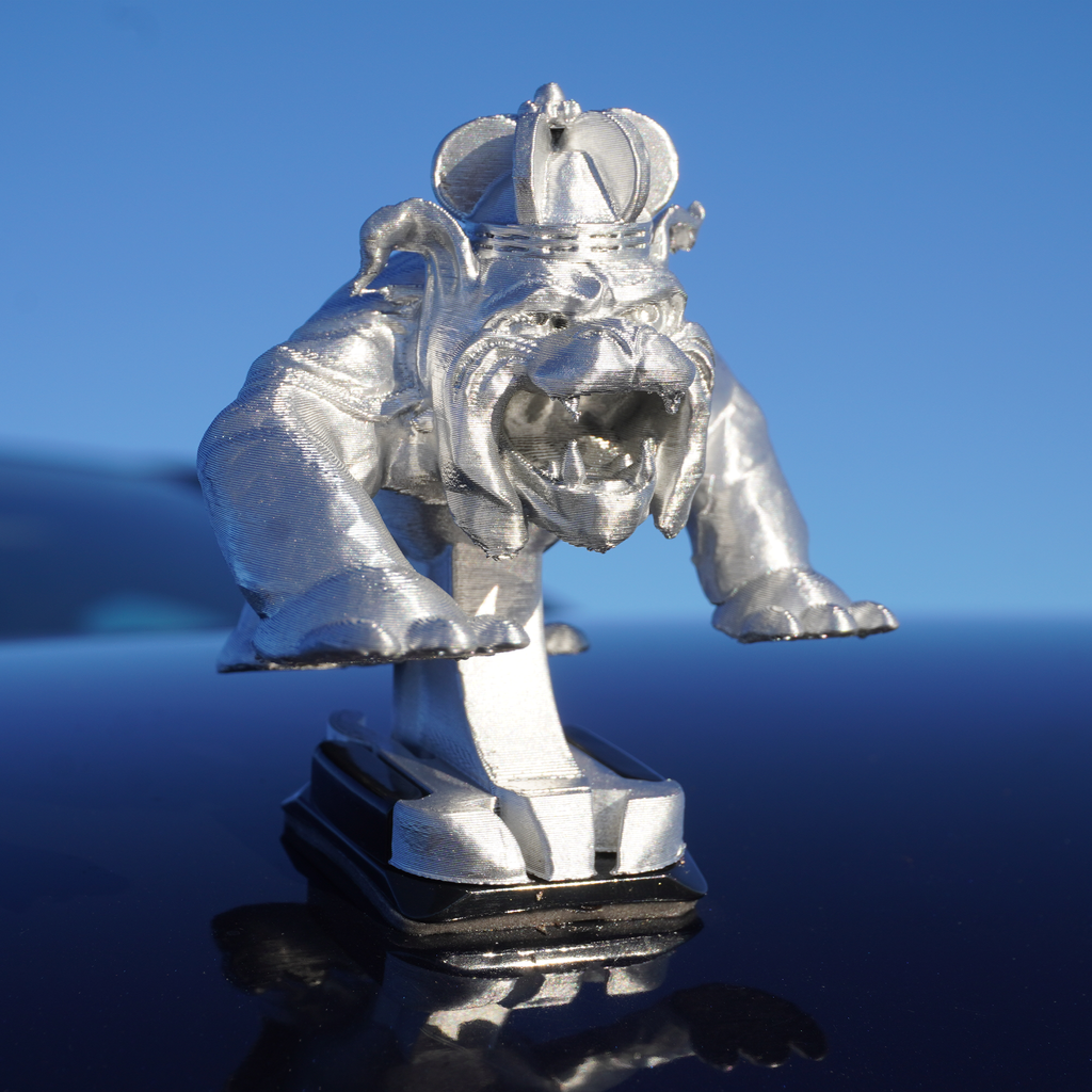 Chrome Duke Dog Ornament