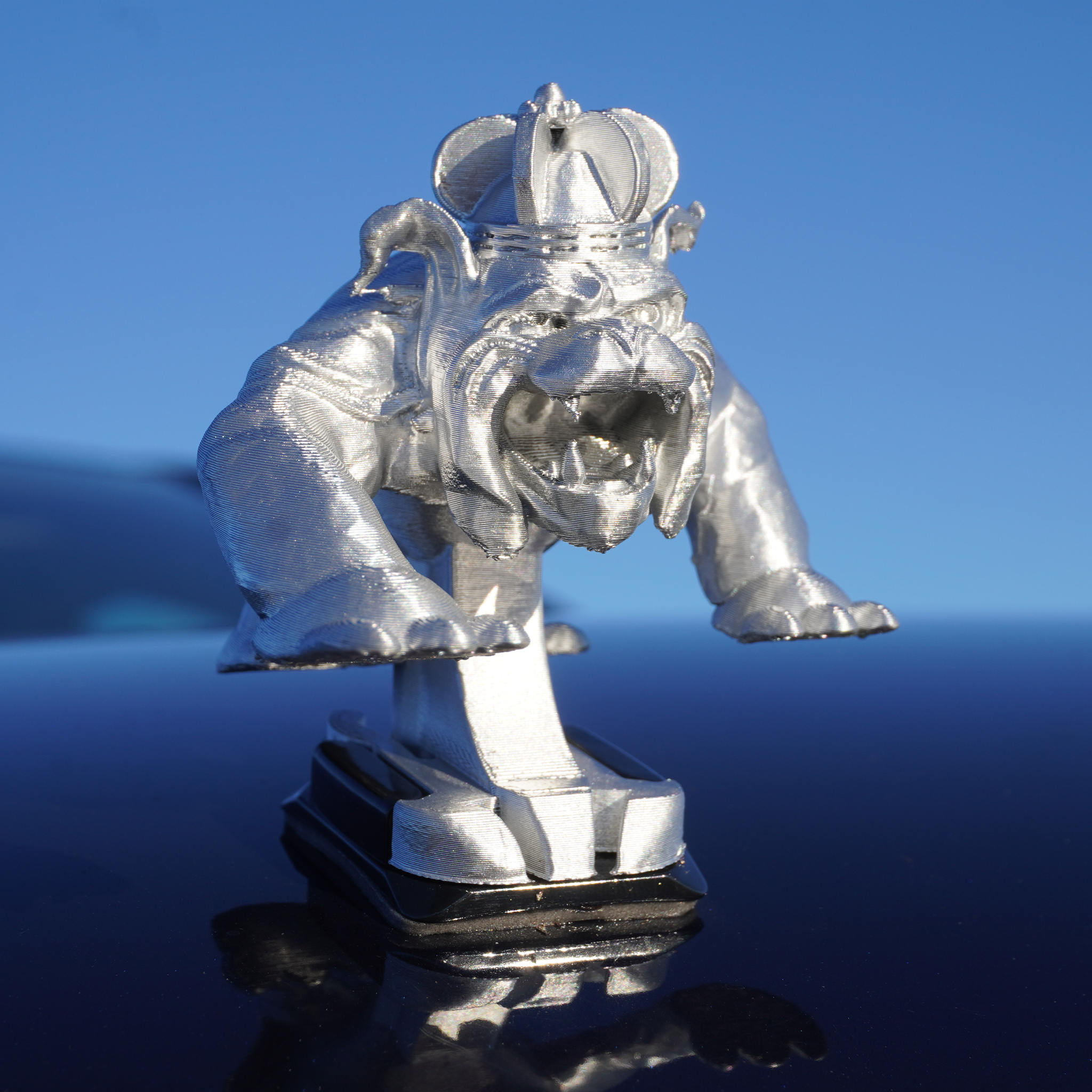 Chrome Duke Dog Ornament