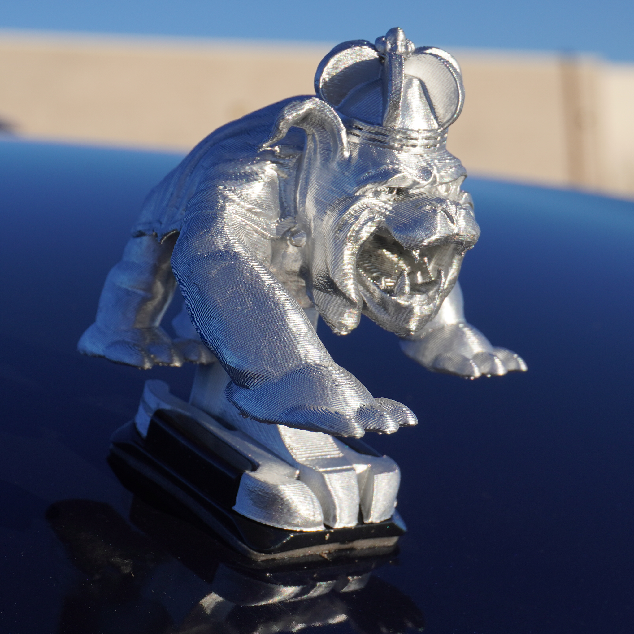 Chrome Duke Dog Ornament