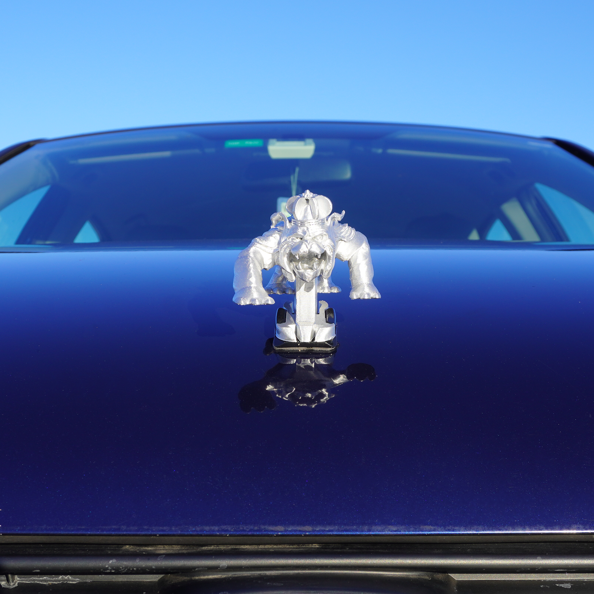 Chrome Duke Dog Ornament