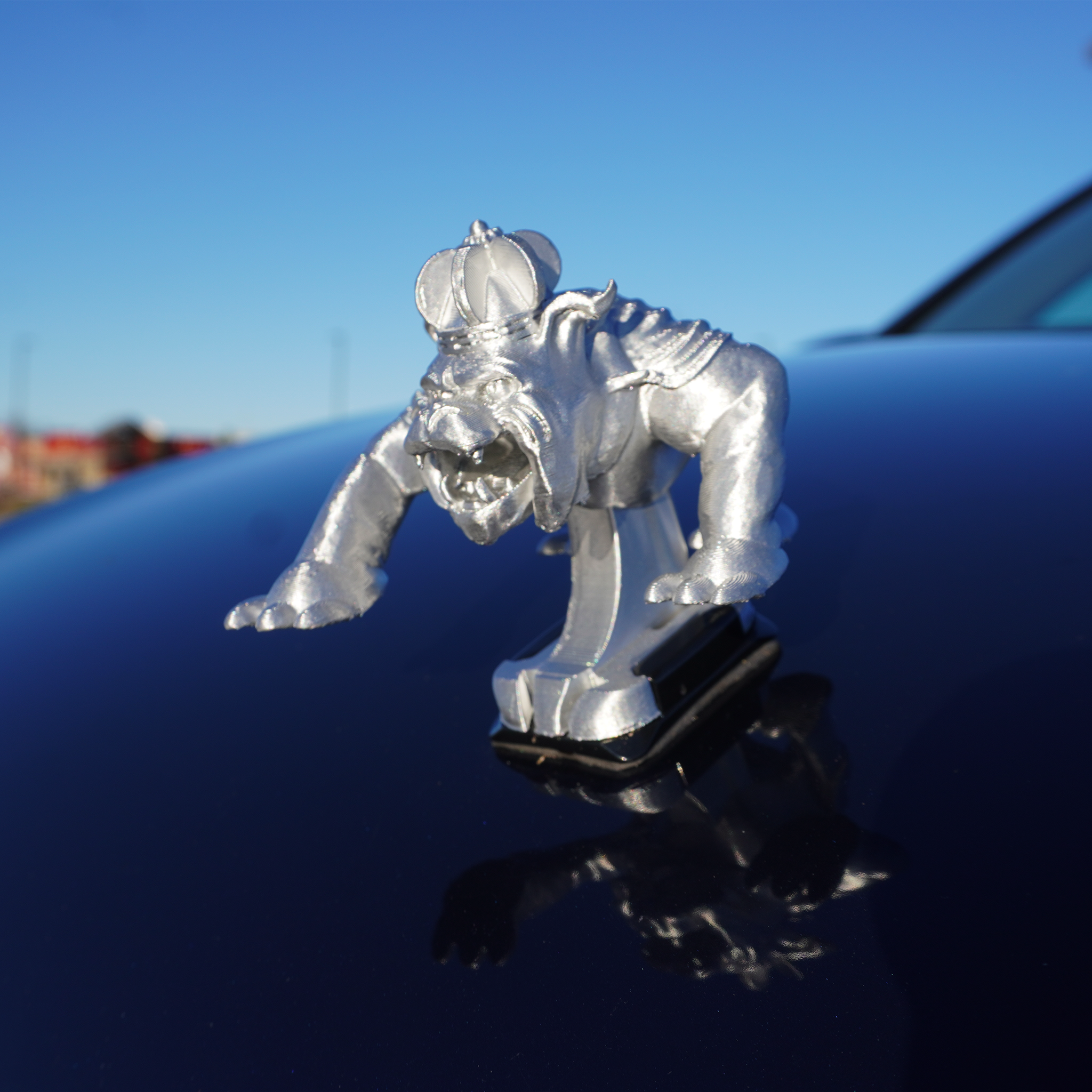 Chrome Duke Dog Ornament
