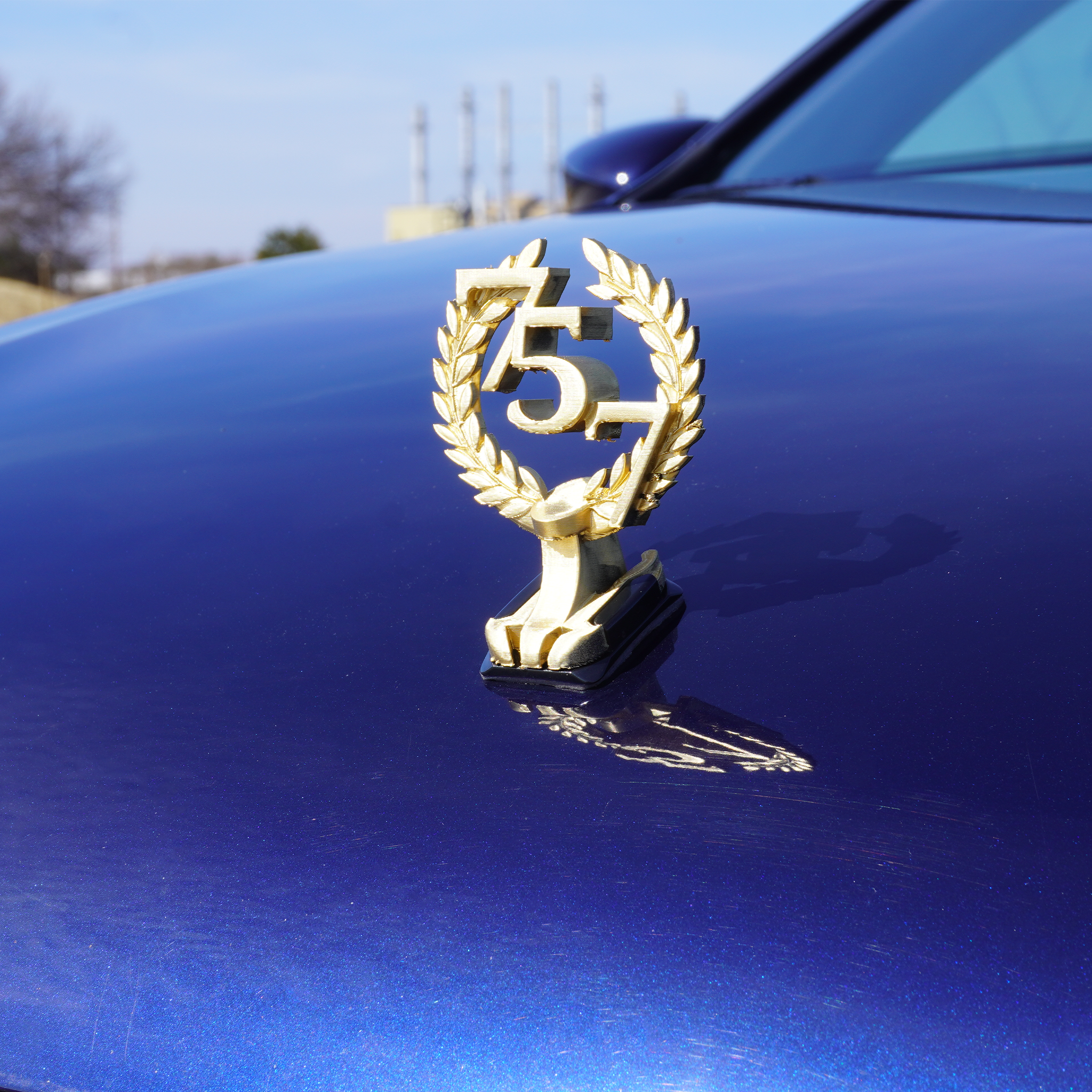 Gold 757 Ornament