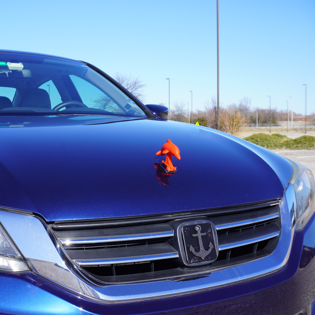 Red Dolphin Ornament