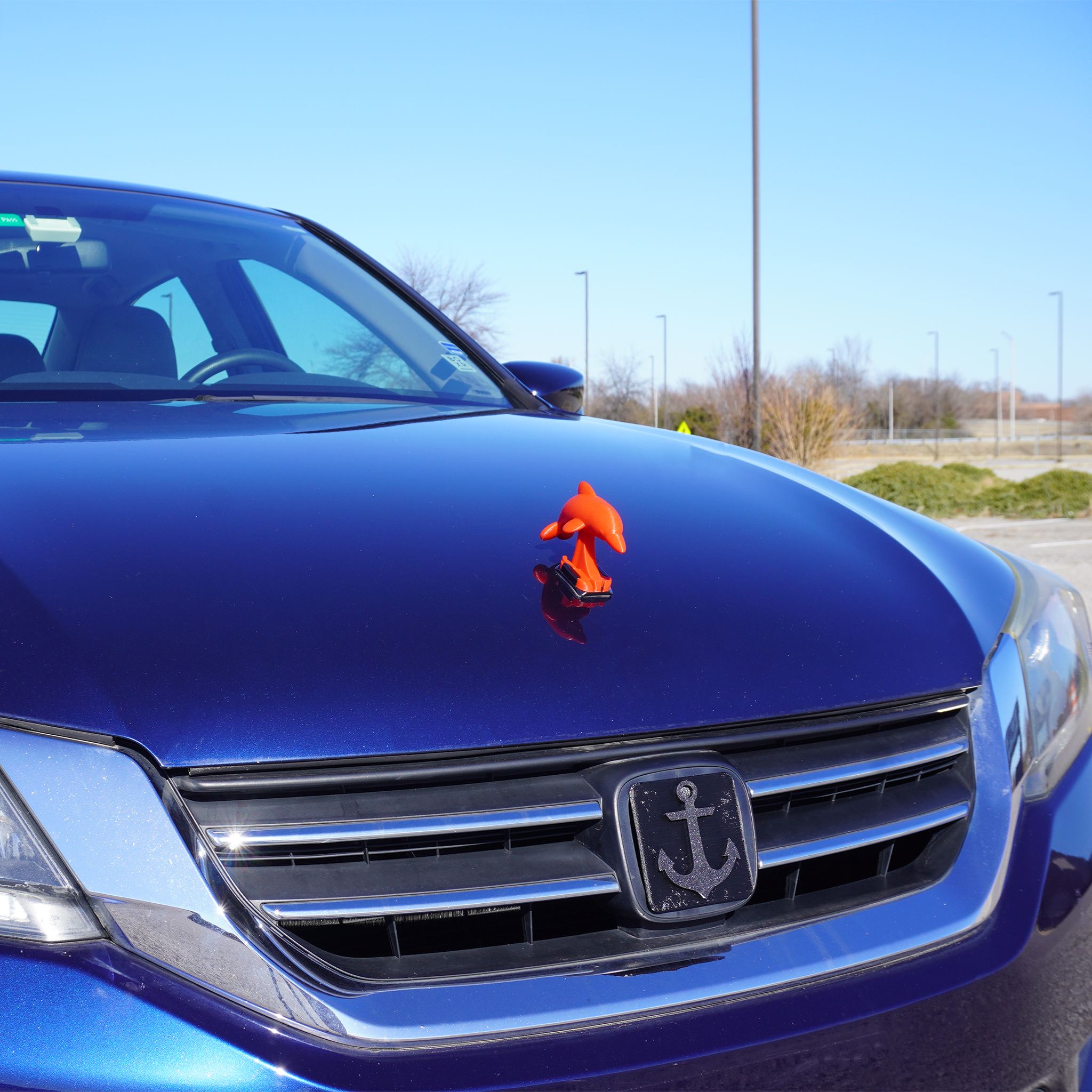Red Dolphin Ornament