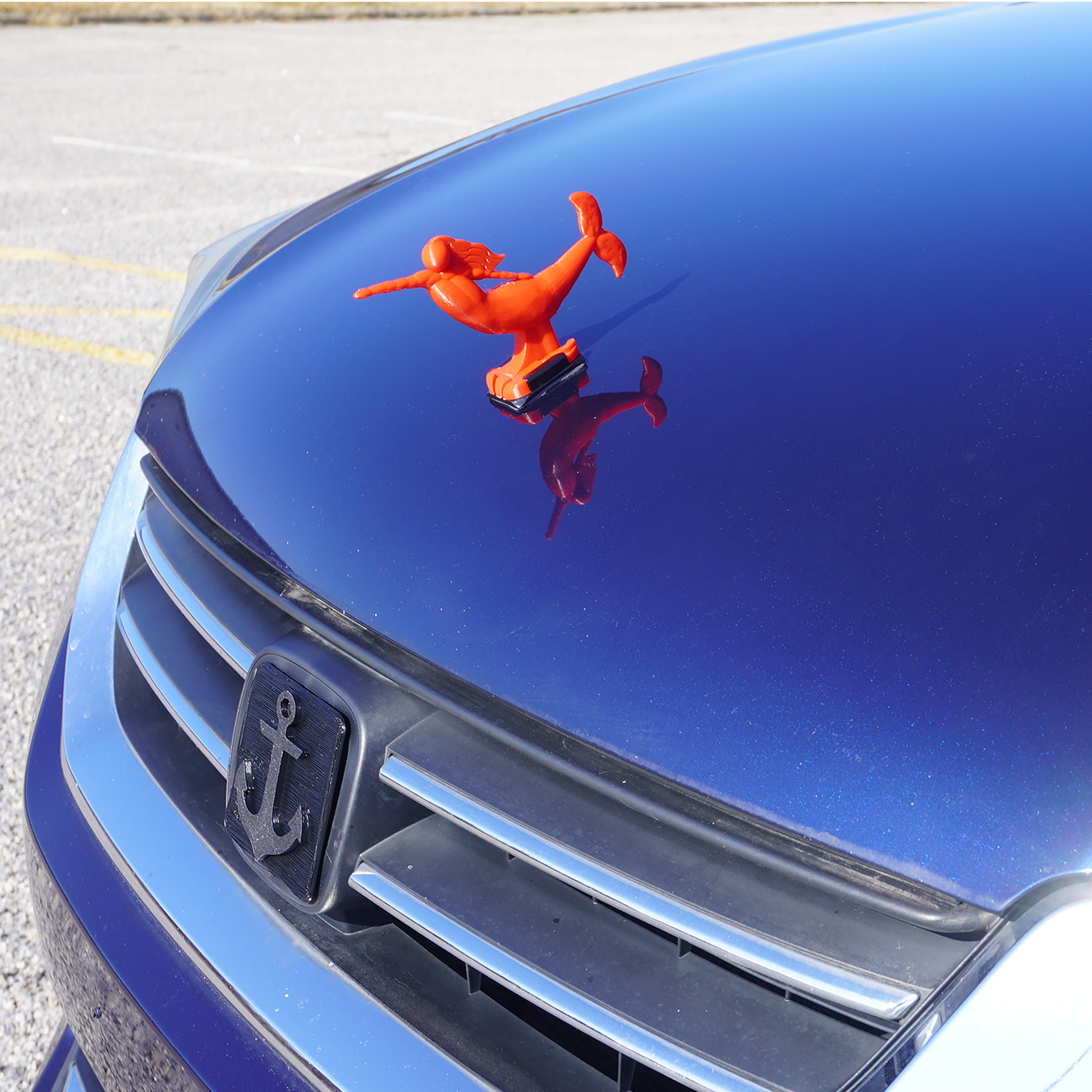 Red Mermaid Hood Ornament