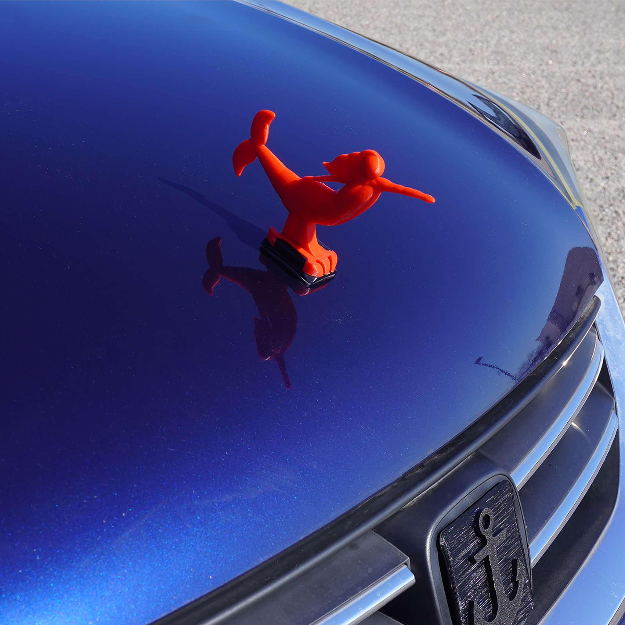 Red Mermaid Hood Ornament