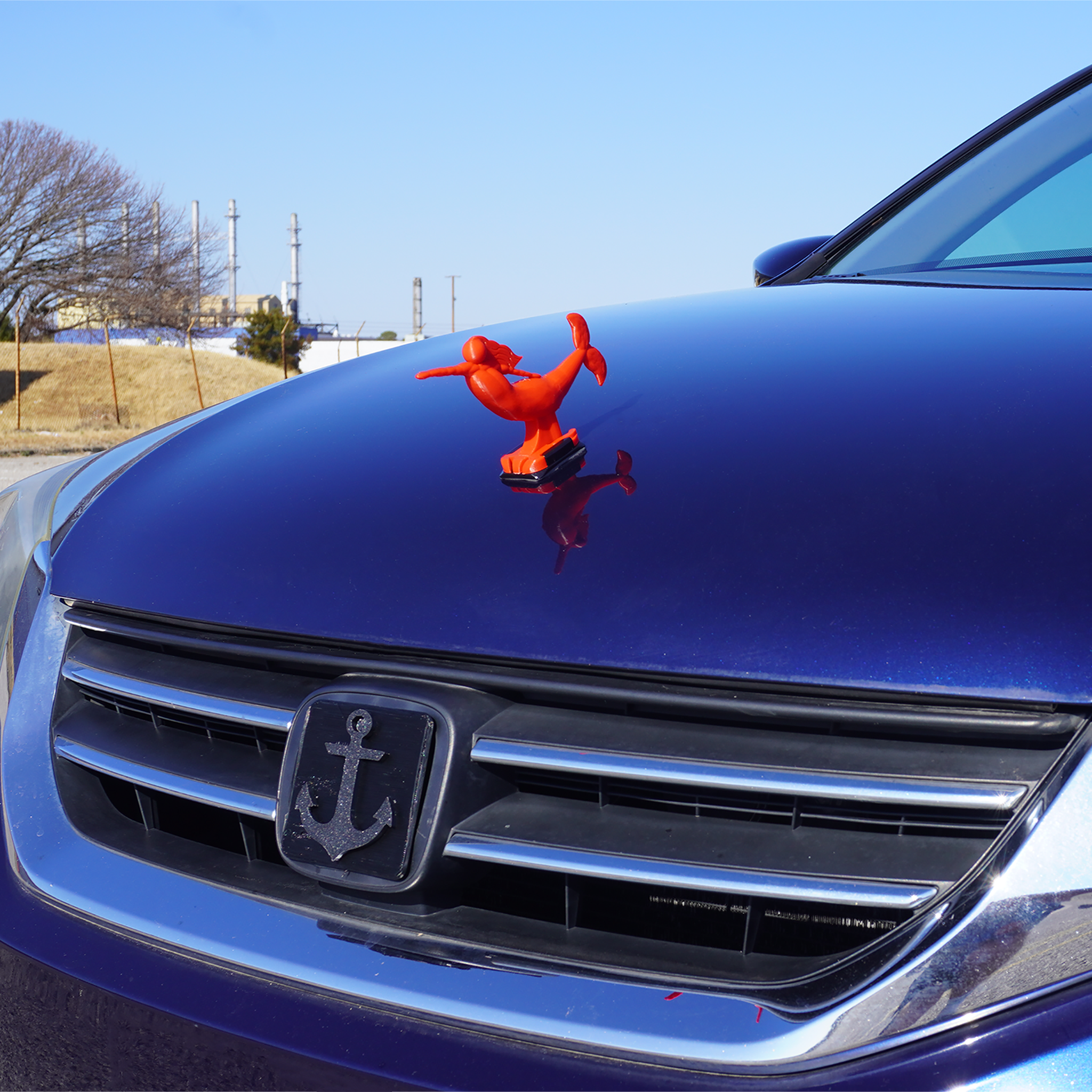 Red Mermaid Hood Ornament