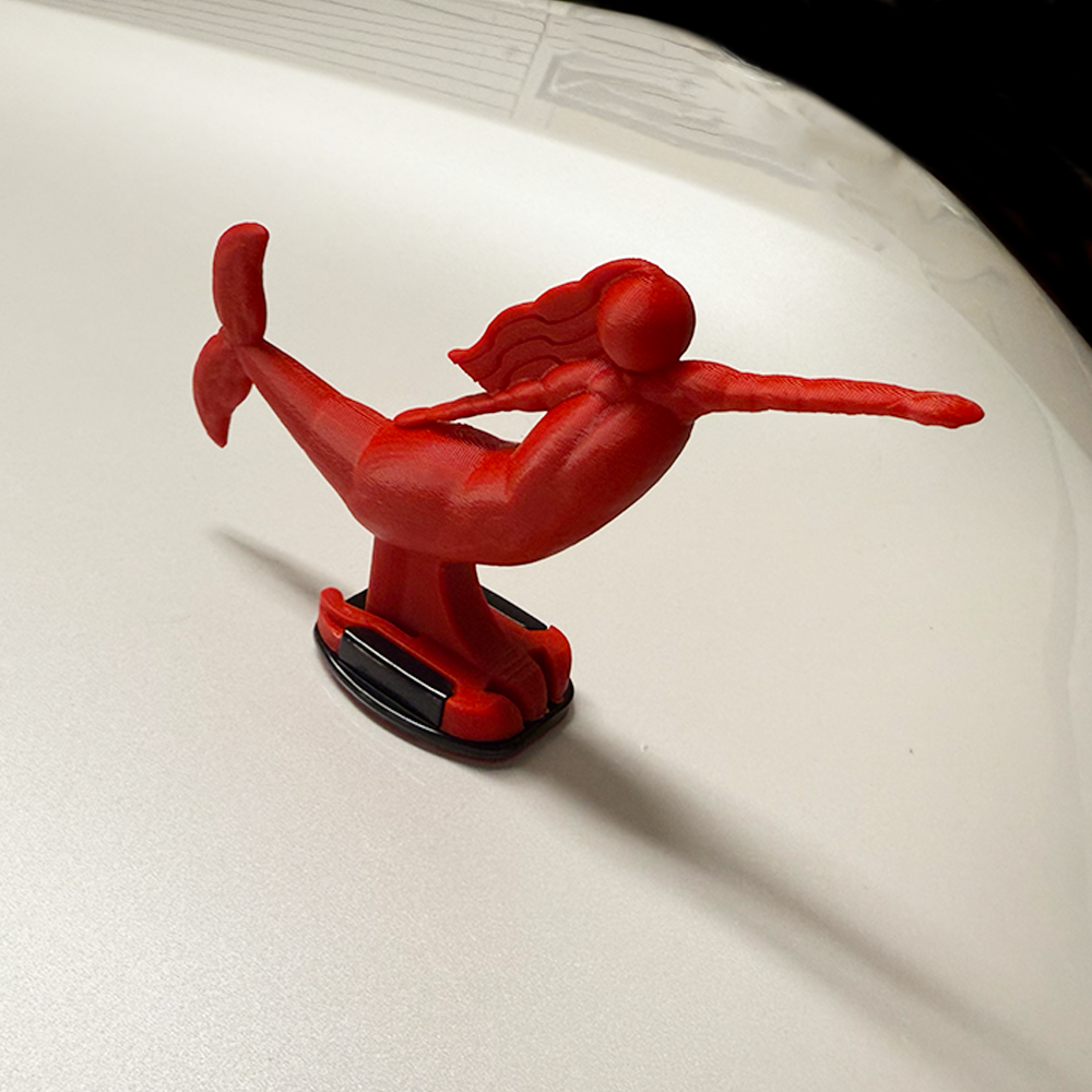 Red Mermaid Hood Ornament
