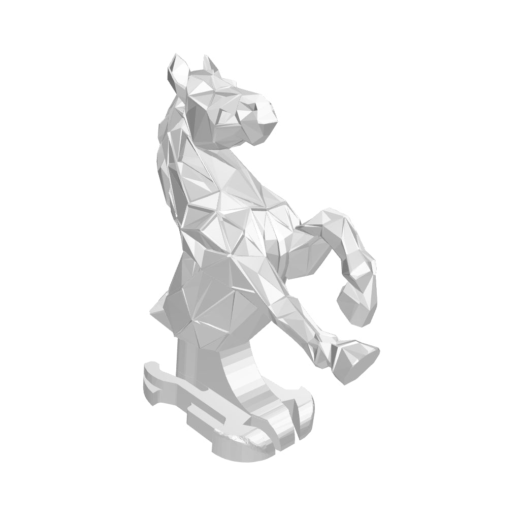 Chrome Bucking Bronco Ornament