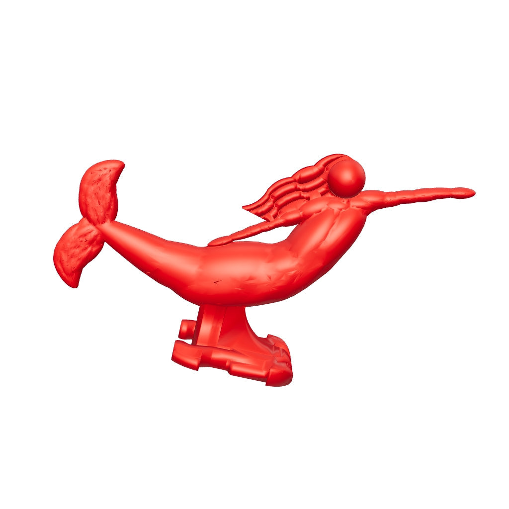 Red Mermaid Hood Ornament